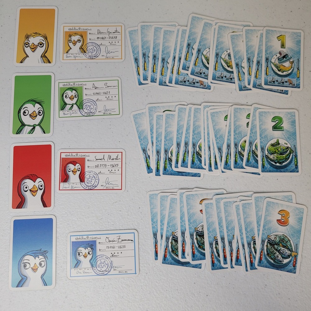 ICECOOL Replacement Cards Penguin School Flicking Board Game Pieces